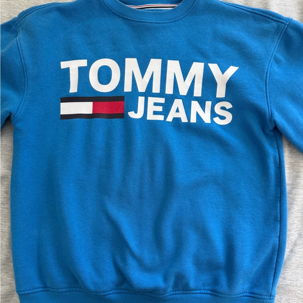Tommy Hilfiger Vibrant Blue Crewneck Sweater